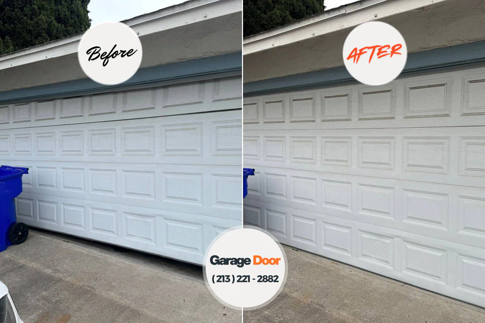 Before and after: Garage Door Installation & Replacement South Rosemary, NC